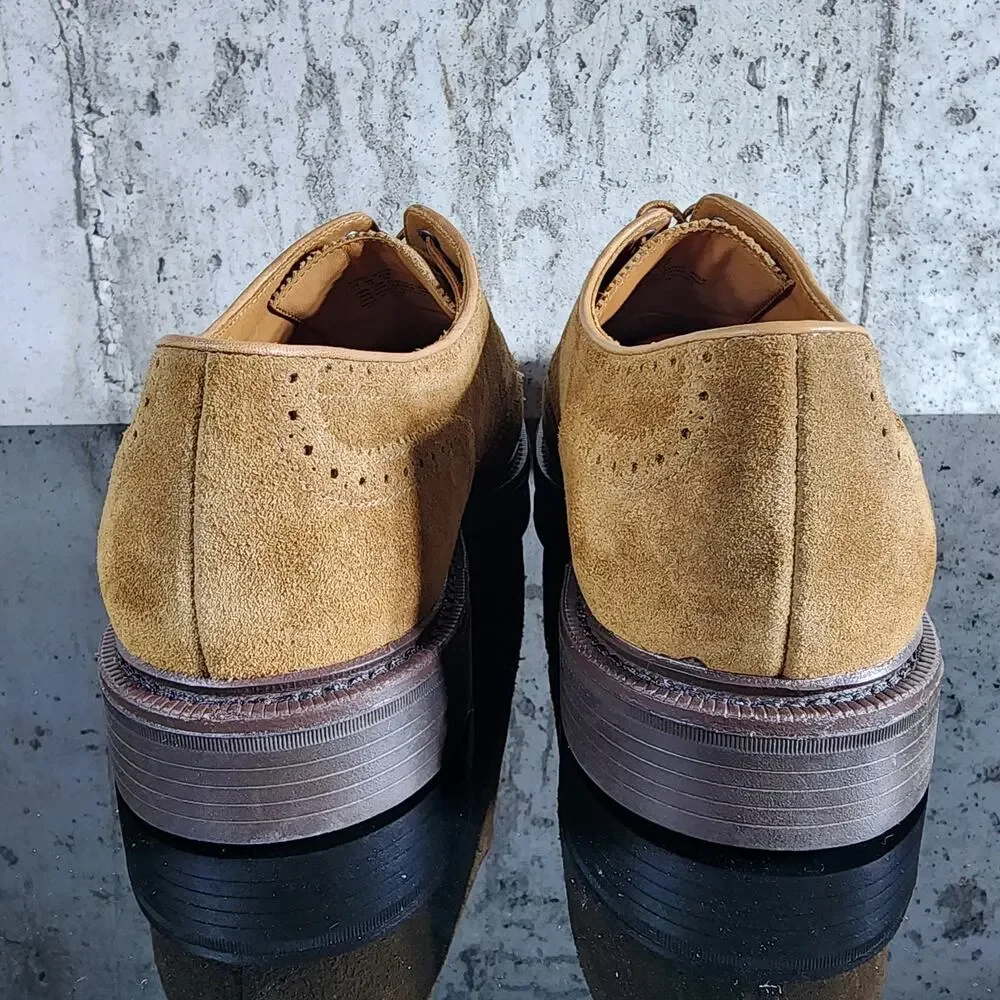 MSRP $198 Polo Ralph Lauren Asher Wingtip Men's Size 9 Suede Vibram Shoes